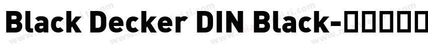 Black Decker DIN Black字体转换